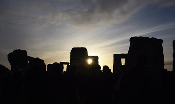 Stonehenge is aligned with the sun’s position during the solstices.